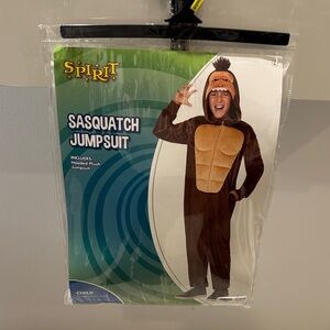 Spirit Brown Sasquatch Hooded Jumpsuit Costume